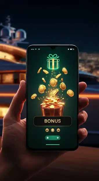 Interface mobile de Casinozer affichant le solde bonus et réel avec les promotions actuelles.